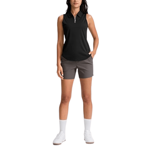 Women's Sleeveless Golf Polo – 1/4 Zip Athletic Tank Top