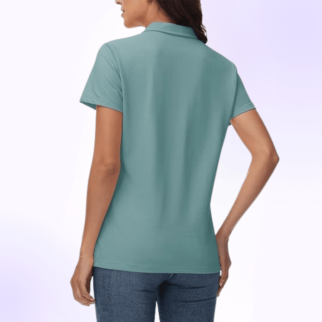 Stylish Cotton Button Short Sleeve Versatile Business Casual Slim Fit Polo